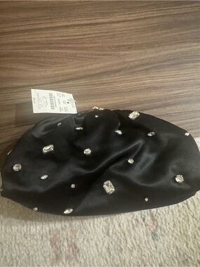 J. Crew Satin & Rhinestone Clutch NWT